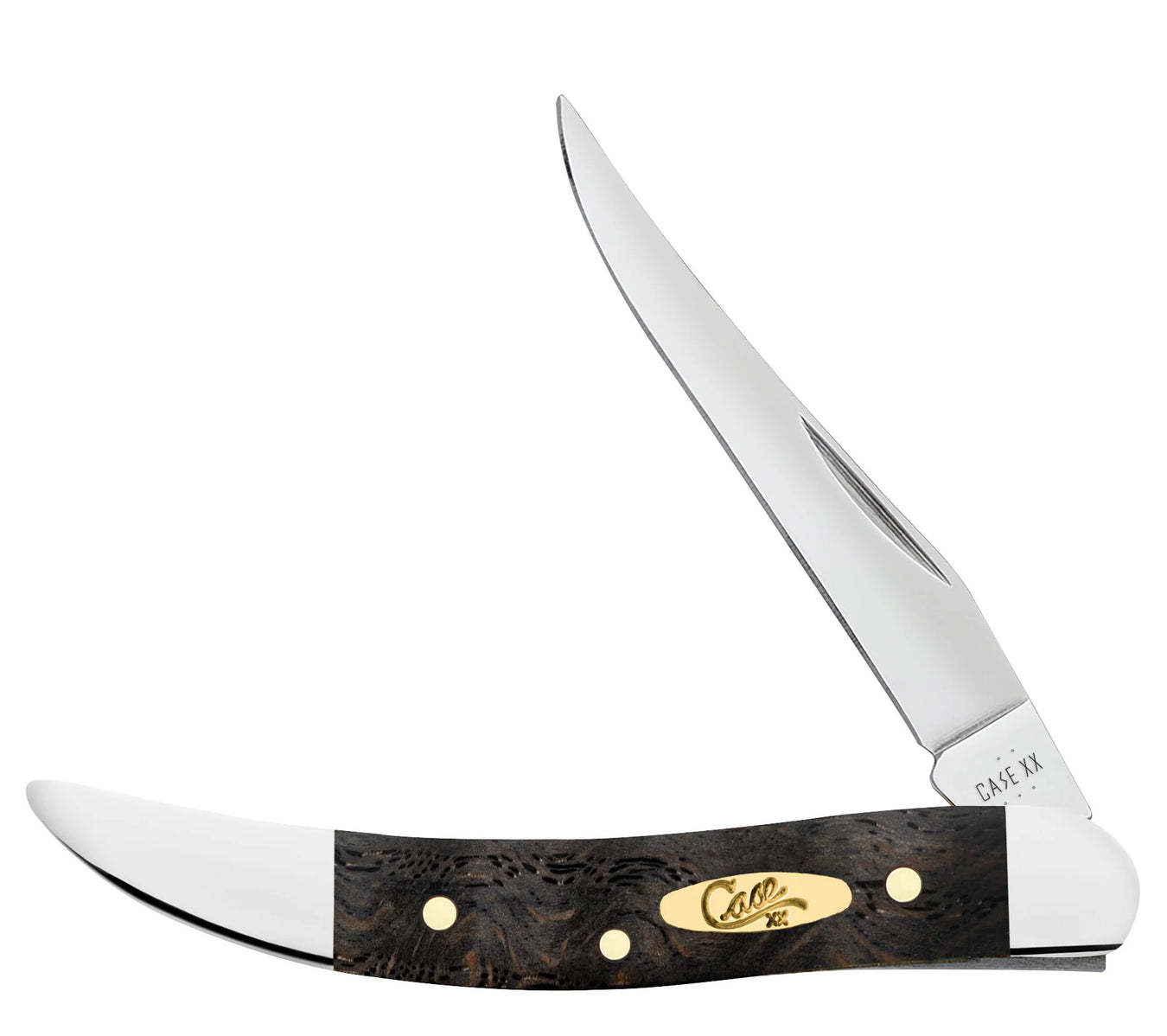 Case XX Smooth Black Curly Oak Wood Patterns