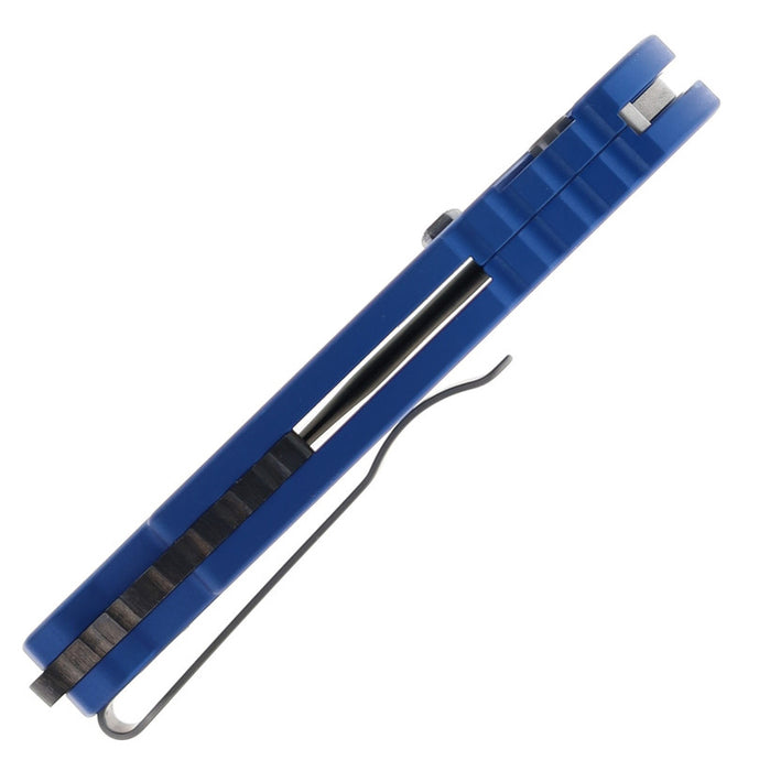 Pro-Tech T501-BLUE TR-5 (S35VN, Drop Point, Stonewashed, Aluminum, Blue) Automatic Pocket Knife