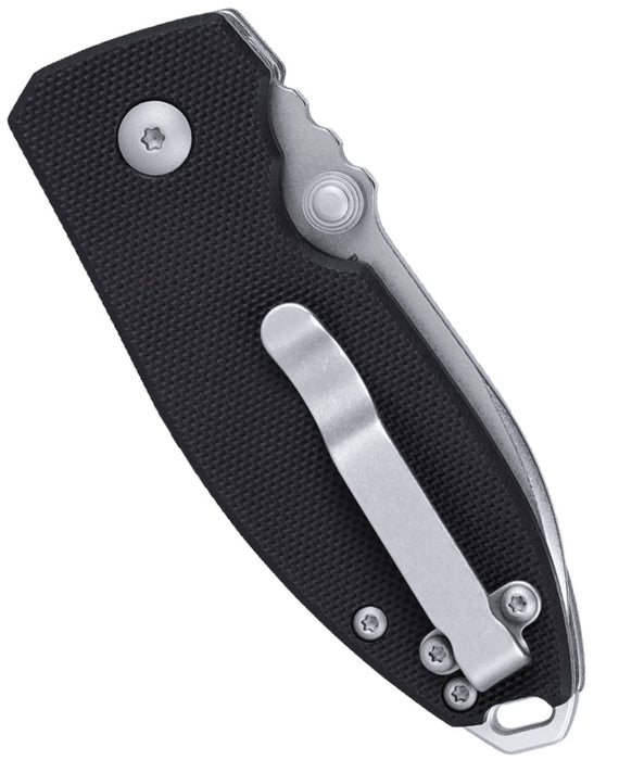 CRKT 2474 Squid (D2, Drop Point, Stonewash, G10, Black) Pocket Knife