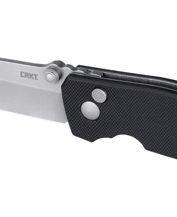 CRKT 2474 Squid (D2, Drop Point, Stonewash, G10, Black) Pocket Knife