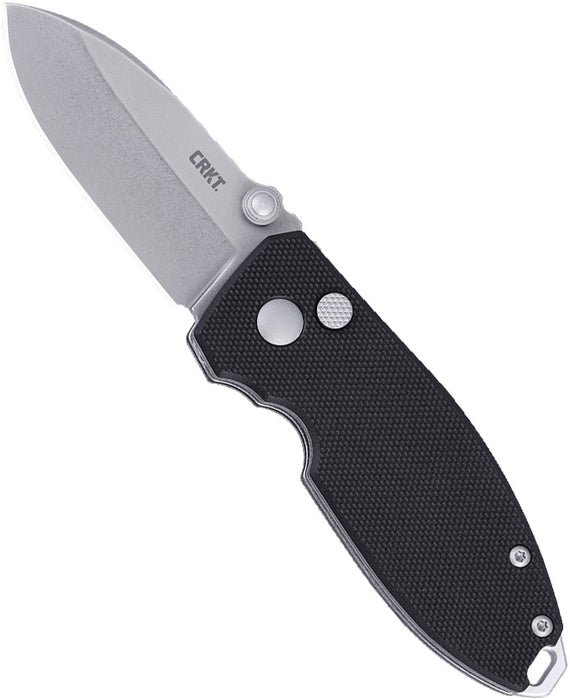 CRKT 2474 Squid (D2, Drop Point, Stonewash, G10, Black) Pocket Knife