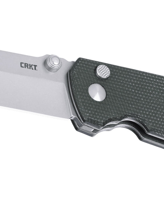 CRKT 2495GR Squid XM (D2, Drop Point, Stonewash, Micarta, Green) Pocket Knife