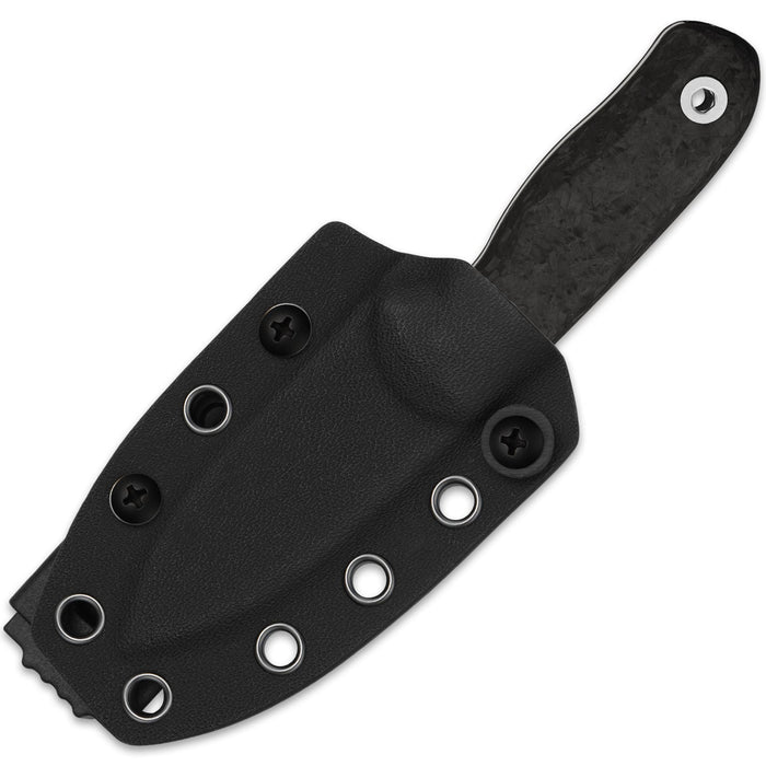 Kizer 1094A3 Drop Bear Fix (M390, Drop Point, Satin, Carbon Fiber) Fixed Blade Knife