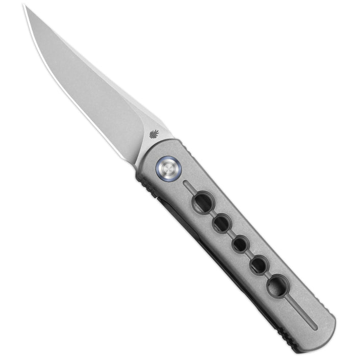 Kizer ZX-3499.2A2 Feist 2x Series (M390, Clip Point, Titanium, Stonewashed) Pocket Knife