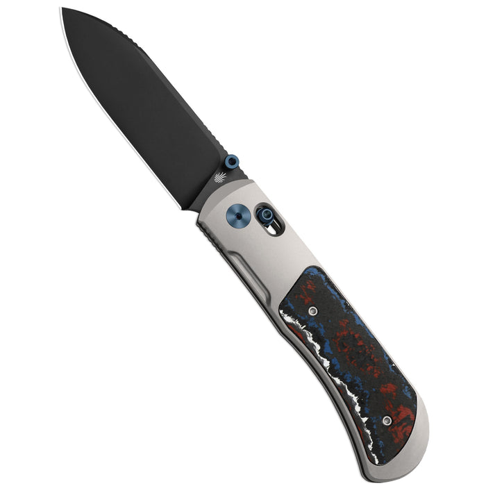Kizer Ki4761A2 Tycho (M390, Drop Point, DLC, Titanium/Fat Carbon) Pocket Knife