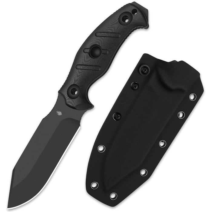 Kizer 1105A3 Sheepdog Survival (1095, Clip Point, Black, G10) Fixed Blade Knife