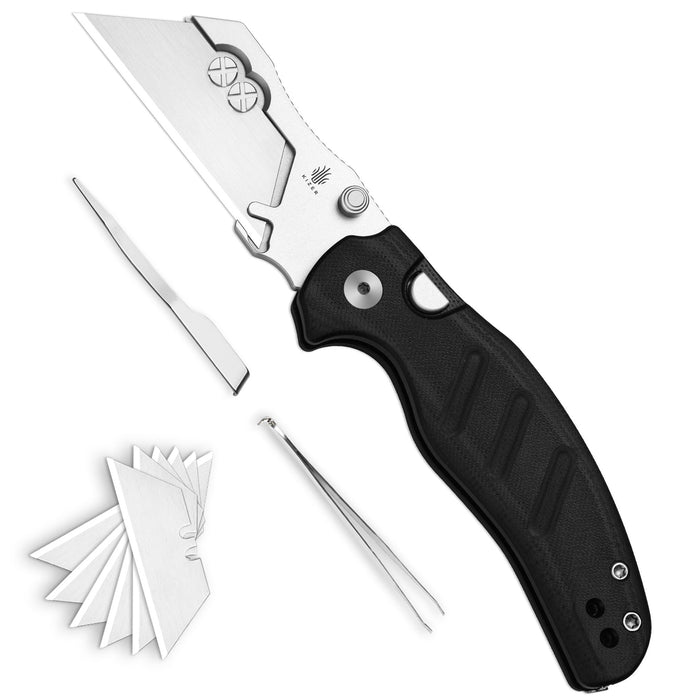 Kizer V3488.29JSA3 C01C Uti 1 (5Cr15MoV, Bead Blasted, G10) Utility Knife