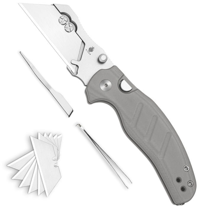 Kizer V3488.29JSA1 C01C Uti 1 (5Cr15MoV, Bead Blasted, G10) Utility Knife