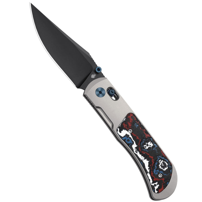 Kizer Ki4761A3 Tycho (S45VN, Clip Point, DLC, Titanium/Fat Carbon) Pocket Knife