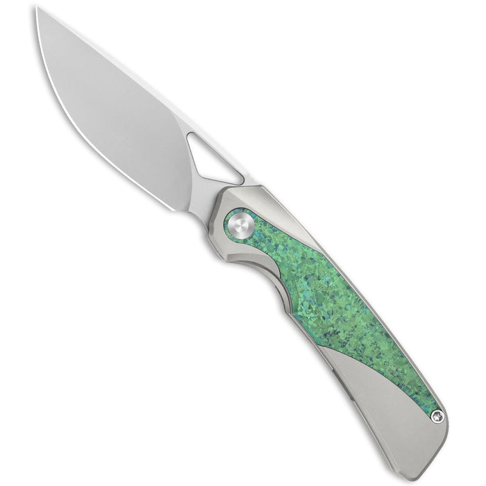 Kizer Ki3735A4 Topsail (M390, Drop Point, Blast, Crystallized Titanium) Pocket Knife