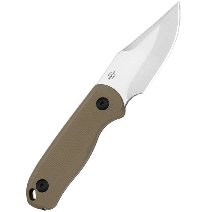 Kizer 1092A2 Drop Bear Fix (AEB-L, Clip Point, Satin, G10) Fixed Blade Knife