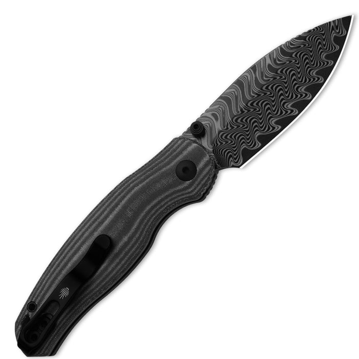 Kizer V3781BDA3 Phoca BD (Damascus, Drop Point, Acid-Washed, Norplex UltreX Micarta) Pocket Knife