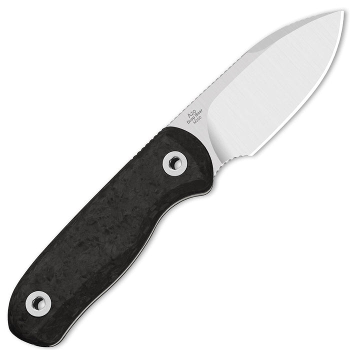 Kizer 1094A3 Drop Bear Fix (M390, Drop Point, Satin, Carbon Fiber) Fixed Blade Knife