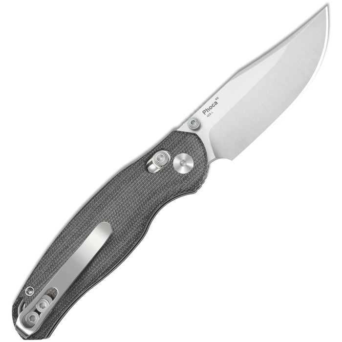 Kizer V3780A3 Phoca CC (AEB-L, Clip Point, Satin, Micarta) Pocket Knife