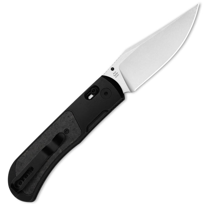 Kizer Ki4761A4 Tycho (M390, Clip Point, Stonewashed, Titanium/Carbon Fiber) Pocket Knife