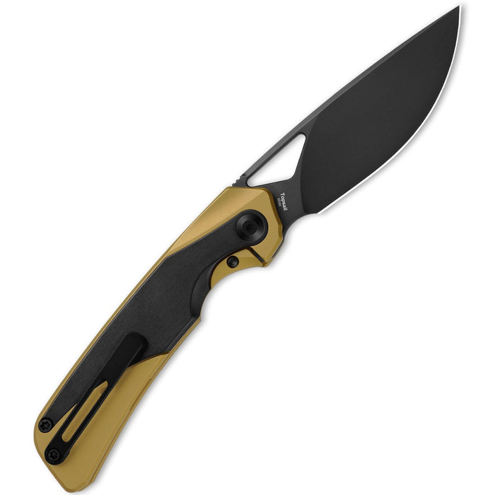 Kizer Ki3735A3 Topsail (M390, Drop Point, DLC, Titanium/Zirconium) Pocket Knife