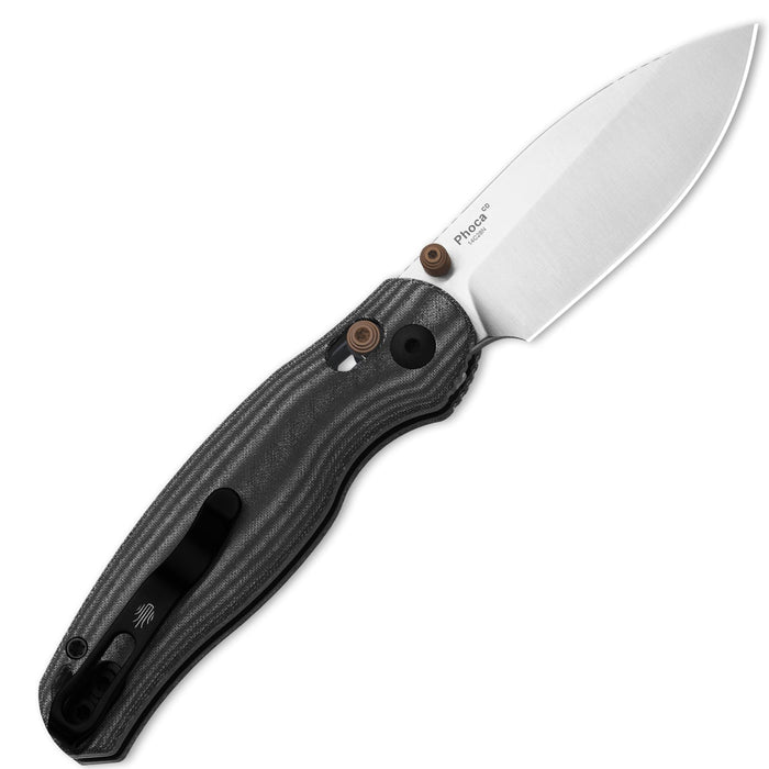 Kizer V3781CDA1 Phoca CD (14C28N, Drop Point, Satin, Norplex UltreX Micarta) Pocket Knife
