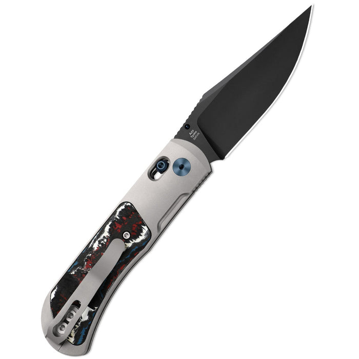 Kizer Ki4761A3 Tycho (S45VN, Clip Point, DLC, Titanium/Fat Carbon) Pocket Knife