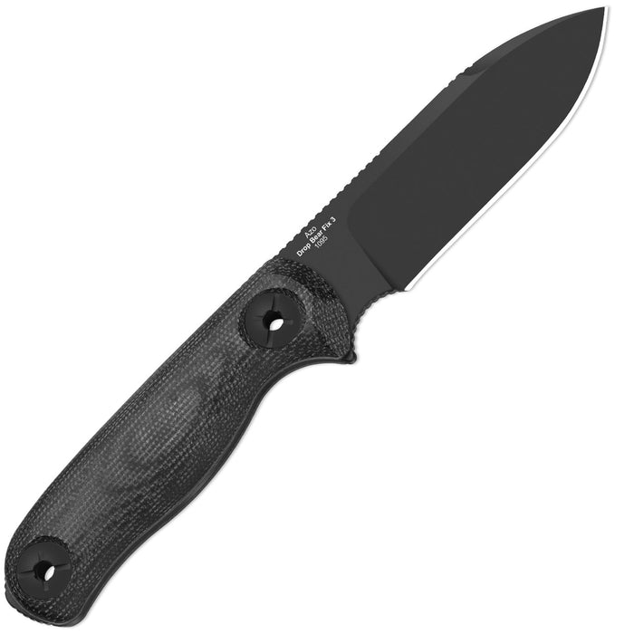 Kizer 1101A3 Drop Bear Fix 3 (1095, Drop Point, Micarta) Fixed Blade Knife