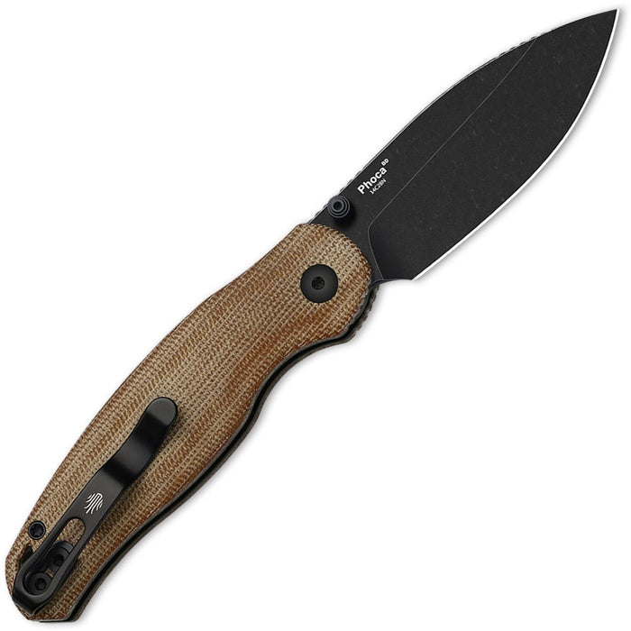 Kizer V3781BDA1 Phoca BD (14C28N, Stonewashed, Drop Point, Norplex UltreX Micarta) Pocket Knife