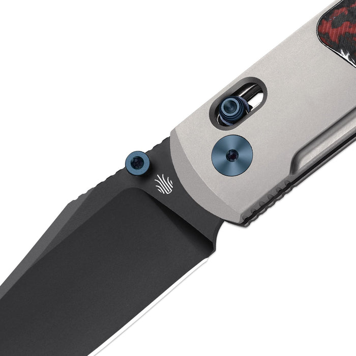 Kizer Ki4761A3 Tycho (S45VN, Clip Point, DLC, Titanium/Fat Carbon) Pocket Knife