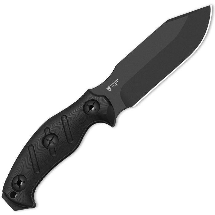Kizer 1105A3 Sheepdog Survival (1095, Clip Point, Black, G10) Fixed Blade Knife