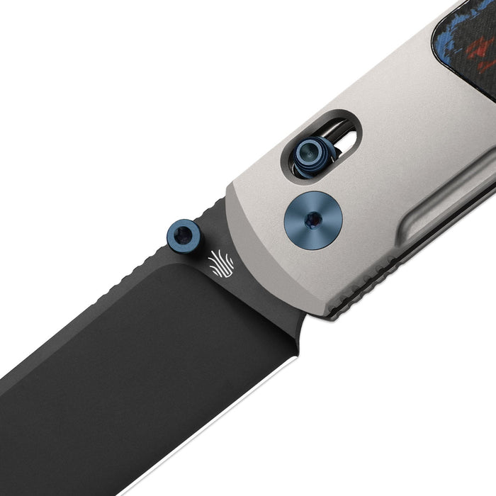 Kizer Ki4761A2 Tycho (M390, Drop Point, DLC, Titanium/Fat Carbon) Pocket Knife