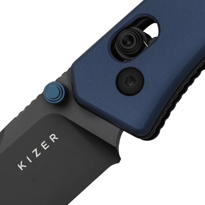 Kizer V3774A3 Aegis (AEB-L, Drop Point, DLC, Aluminum) Pocket Knife