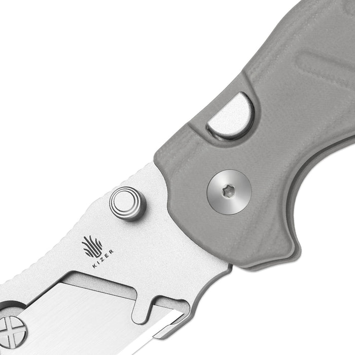 Kizer V3488.29JSA1 C01C Uti 1 (5Cr15MoV, Bead Blasted, G10) Utility Knife