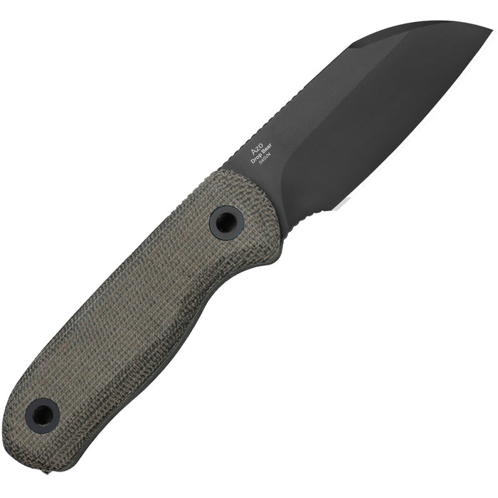 Kizer 1093A3 Drop Bear Fix (S45VN, Sheepsfoot, DLC, Micarta) Fixed Blade Knife