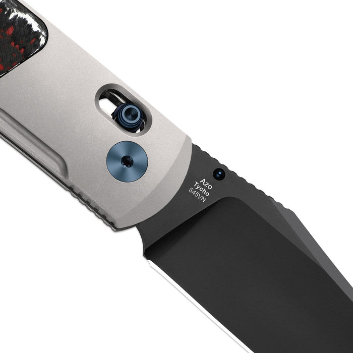 Kizer Ki4761A3 Tycho (S45VN, Clip Point, DLC, Titanium/Fat Carbon) Pocket Knife