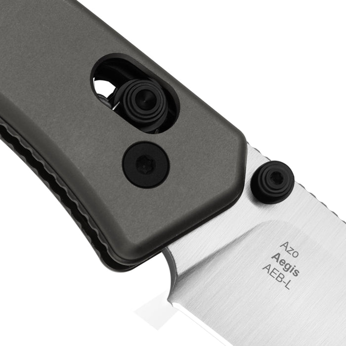 Kizer V3774A4 Aegis (AEB-L, Drop Point, Satin, Aluminum) Pocket Knife