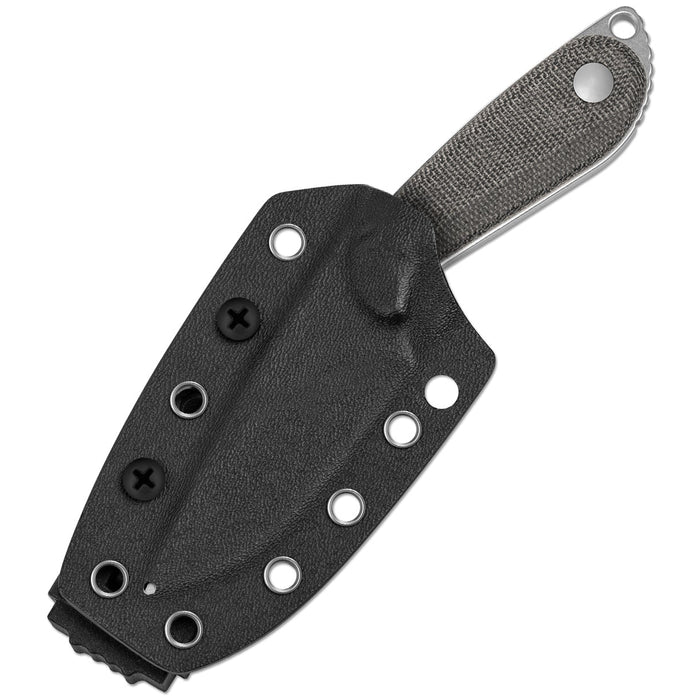 Kizer 1081A8 Buddy (14C28N, Drop Point, Satin, Micarta) Fixed Blade Knife