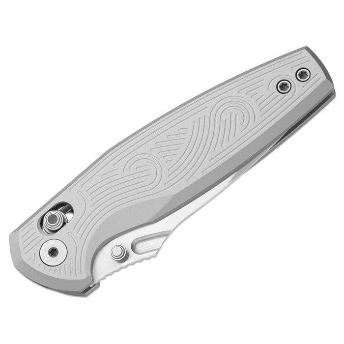 Kizer V3791A3 Khamsin (Nitro-V, Drop Point, Satin, Aluminum, Clutch Lock) Pocket Knife