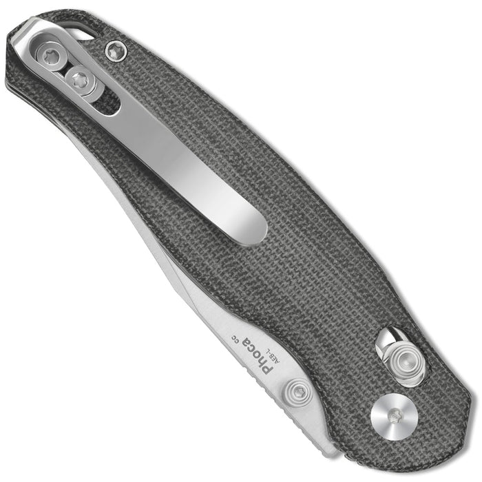 Kizer V3780A3 Phoca CC (AEB-L, Clip Point, Satin, Micarta) Pocket Knife