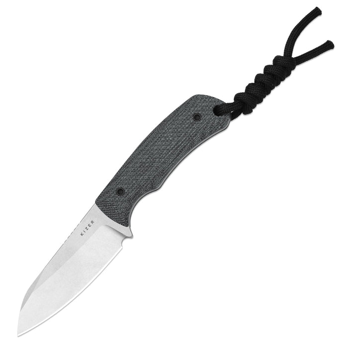 Kizer 1135A3 Field Mouse (14C28N, Sheepsfoot, Stonewashed, Norplex UltreX Micarta) Fixed Blade Knife