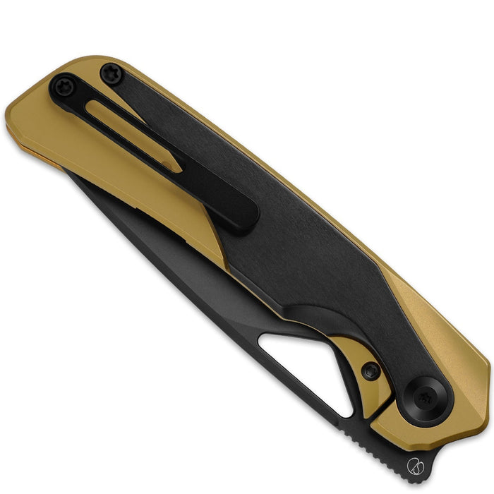 Kizer Ki3735A3 Topsail (M390, Drop Point, DLC, Titanium/Zirconium) Pocket Knife