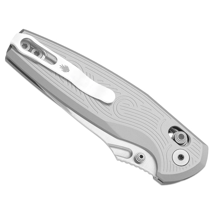 Kizer V3791A3 Khamsin (Nitro-V, Drop Point, Satin, Aluminum, Clutch Lock) Pocket Knife