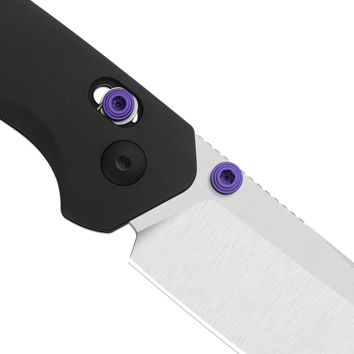 Kizer K3693ACS1 Madrac CL AirTi (M390, Sheepsfoot, Satin, Aluminum, Clutch Lock) Folding Pocket Knife