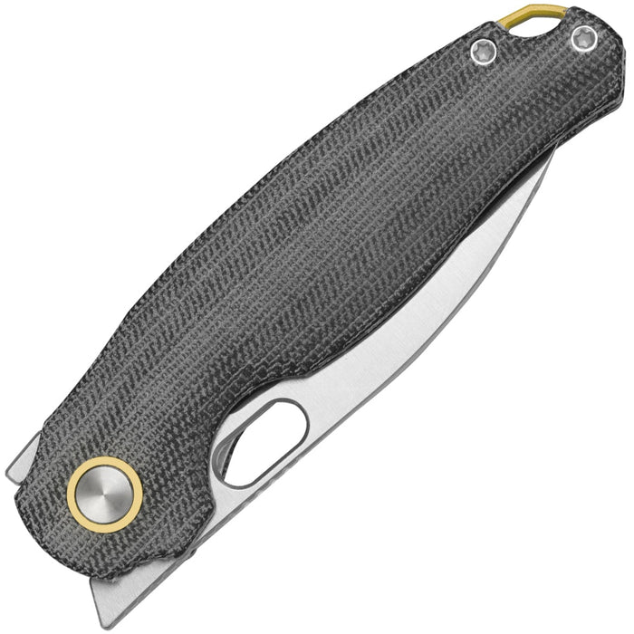 Kizer V3770A1 Seagull (14C28N, Satin, Drop Point, Micarta) Pocket Knife
