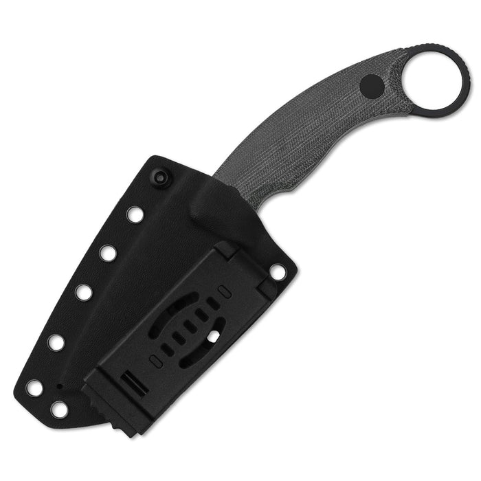 Kizer 1128A1 Cabox II (AEB-L, Drop Point, Black PVD Coating, Micarta) Fixed Blade Knife
