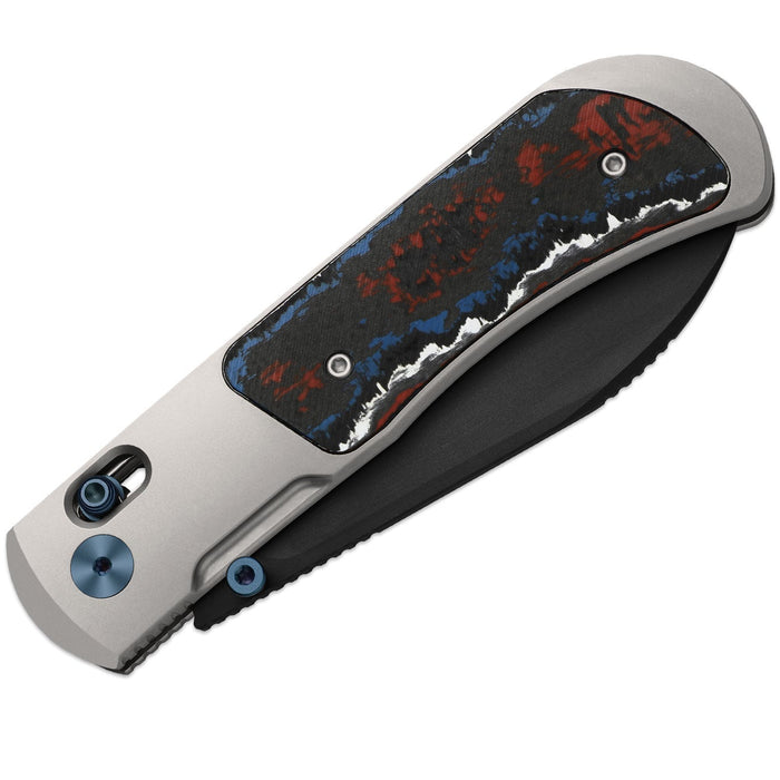 Kizer Ki4761A2 Tycho (M390, Drop Point, DLC, Titanium/Fat Carbon) Pocket Knife