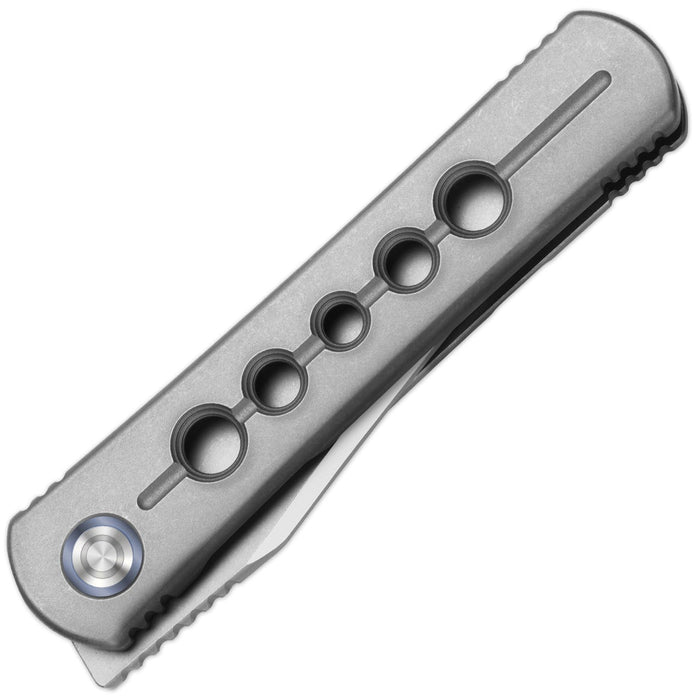 Kizer ZX-3499.2A2 Feist 2x Series (M390, Clip Point, Titanium, Stonewashed) Pocket Knife