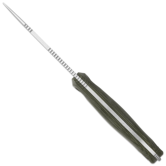 Kizer 1101A2 Drop Bear Fix 3 (14C28N, Drop Point, Stonewashed, Micarta) Fixed Blade Knife