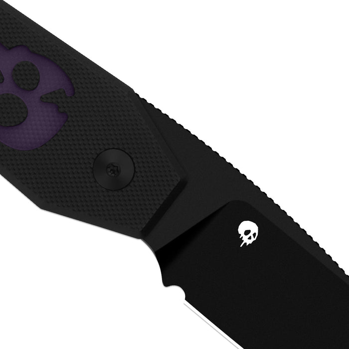Kizer V3692HW2 Tomb (Nitro-V, Drop Point, Black PVD Coating, G10 & GID G10, Button Lock) Folding Pocket Knife