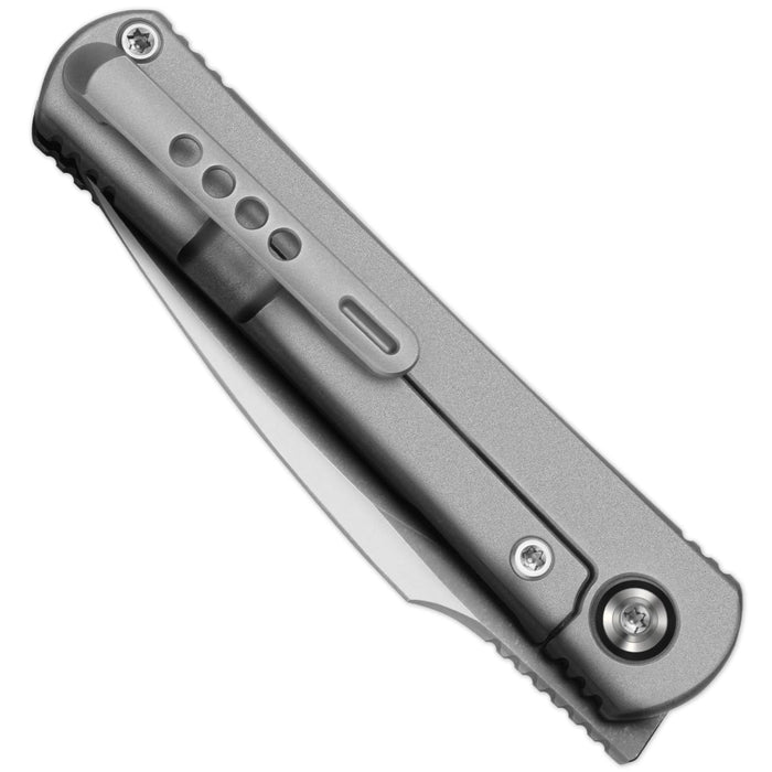 Kizer ZX-3499.2A3 Feist 2x Series (M390, Hawkbill, Stonewashed, Titanium) Pocket Knife