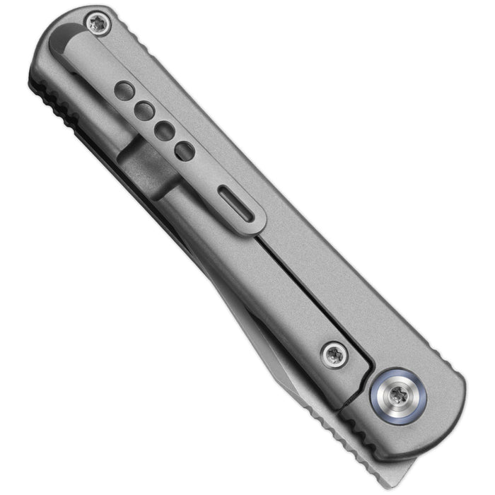 Kizer ZX-3499.2A2 Feist 2x Series (M390, Clip Point, Titanium, Stonewashed) Pocket Knife
