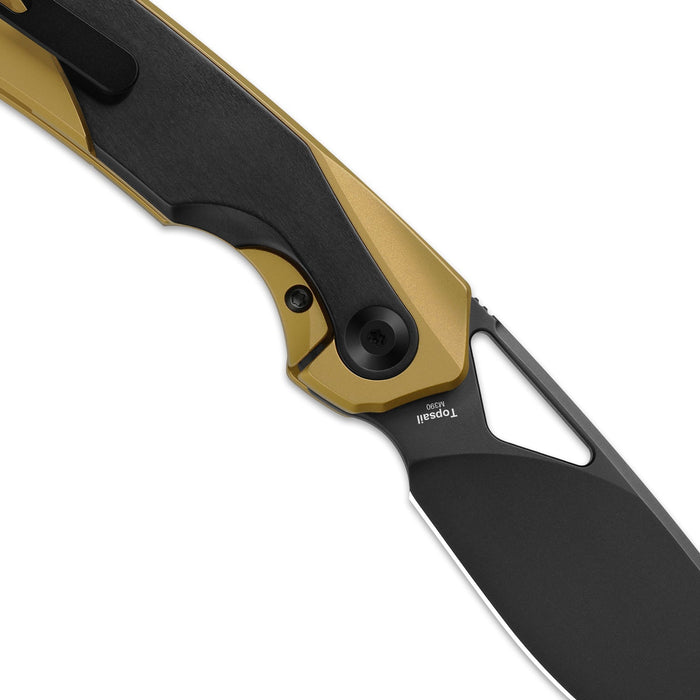 Kizer Ki3735A3 Topsail (M390, Drop Point, DLC, Titanium/Zirconium) Pocket Knife