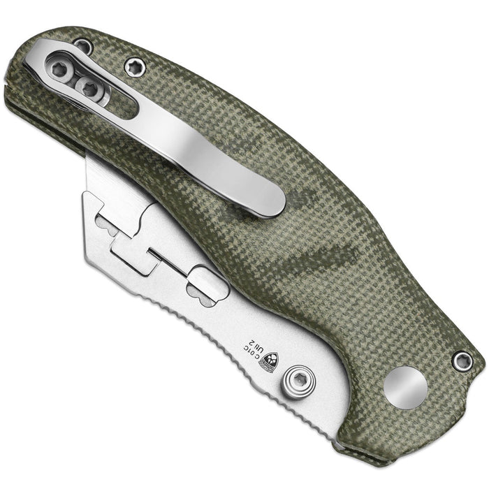 Kizer V3488.29JNA1 C01C Uti 2 (5Cr15MoV, Bead Blasted, Micarta) Utility Knife