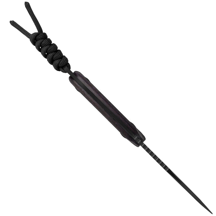 Kizer 1081A10 Buddy (4V, DLC, Drop Point, Fat Carbon) Fixed Blade Knife